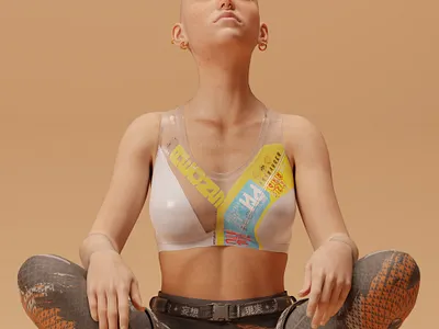 Exhale 3d branding graphic design