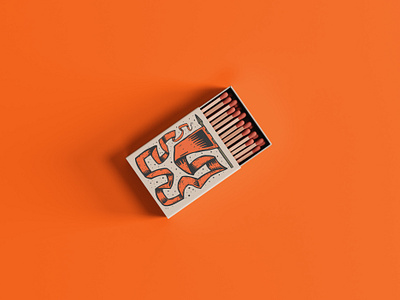 Fyre: Matchbox branding design flag graphic design illustration label matchbox medieval packaging