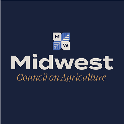 MWCA Logo agriculture brand branding design graphic design logo minnesota typography