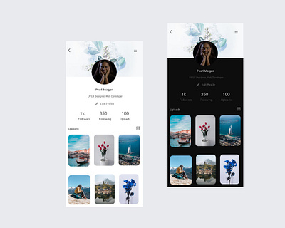 User profile #Daily UI design ui