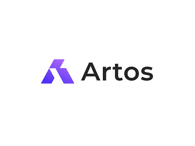 Letter A logo design - Artos a b c d e f g h i j k l m n a logo blockchain branding crypto design dribbble gradient logo icon identity logo logo design logo icon logotype mark metaverse modern nft o p q r s t u v w x y z startup