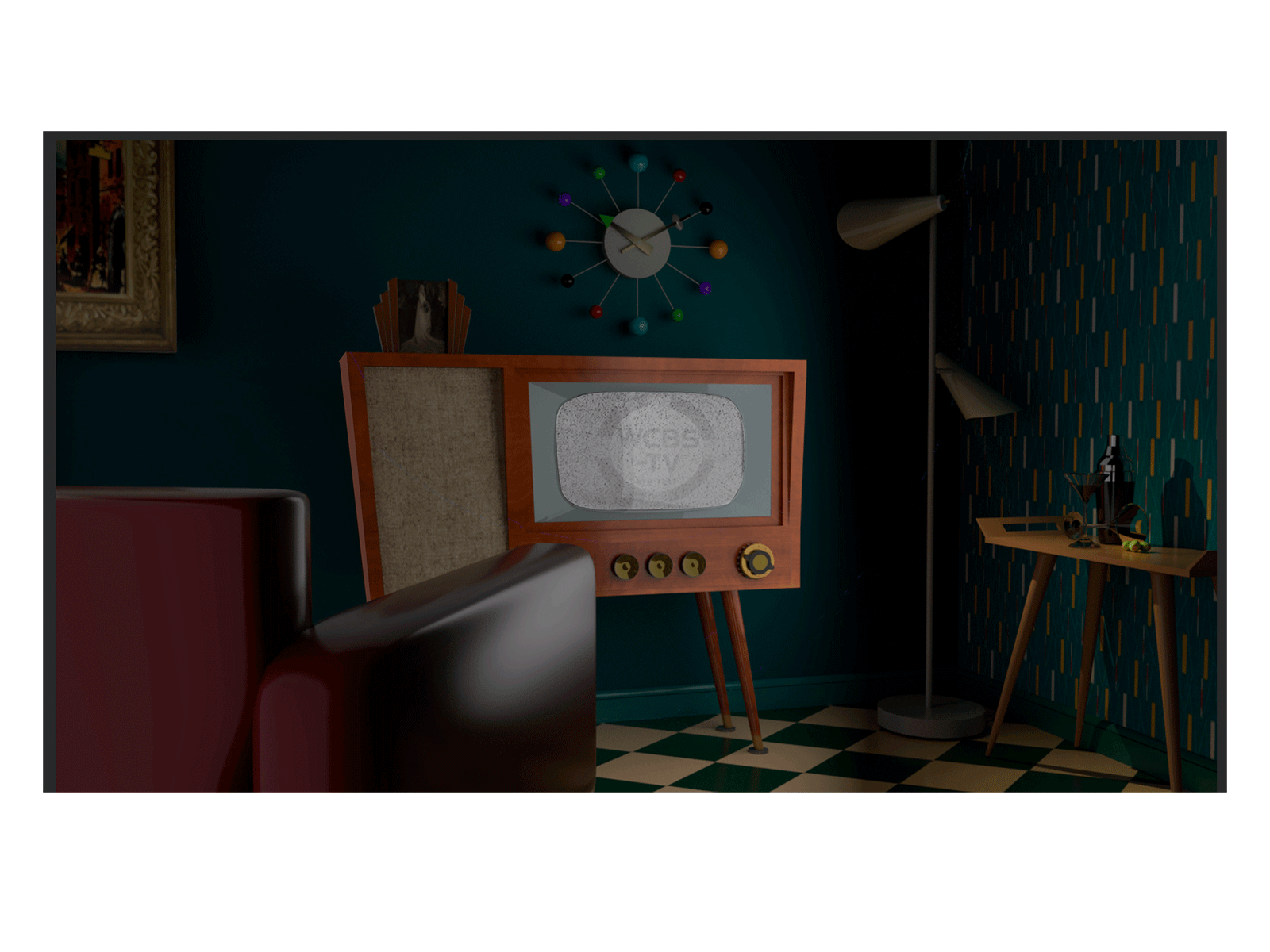 Still Life with Olives 3d illustration illustration