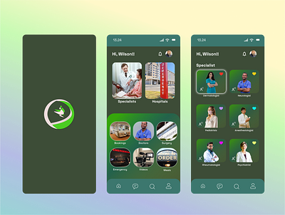 Medical Specialist and Hospital Booking App design mobile app ui ux web design