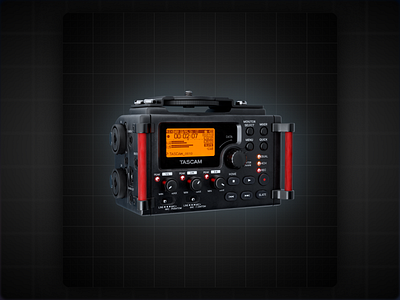 TASCAM DR-60DMK2 3d artwork blender design figma model