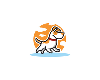 Dog fun happiness logo mascot cartoon animal cartoon character children cute design dog fun graphic design happiness illustration logo minimalist playful