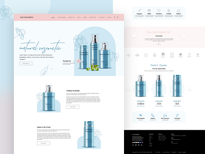 Cosmetic Product Landing Page adobe illustrator cc adobe photoshop cc adobe xd cosmetics figma freelancedesigner graphic design ladies products logo productdesign prototyping ui ui design userexperiencedesigner ux ux design wireframe