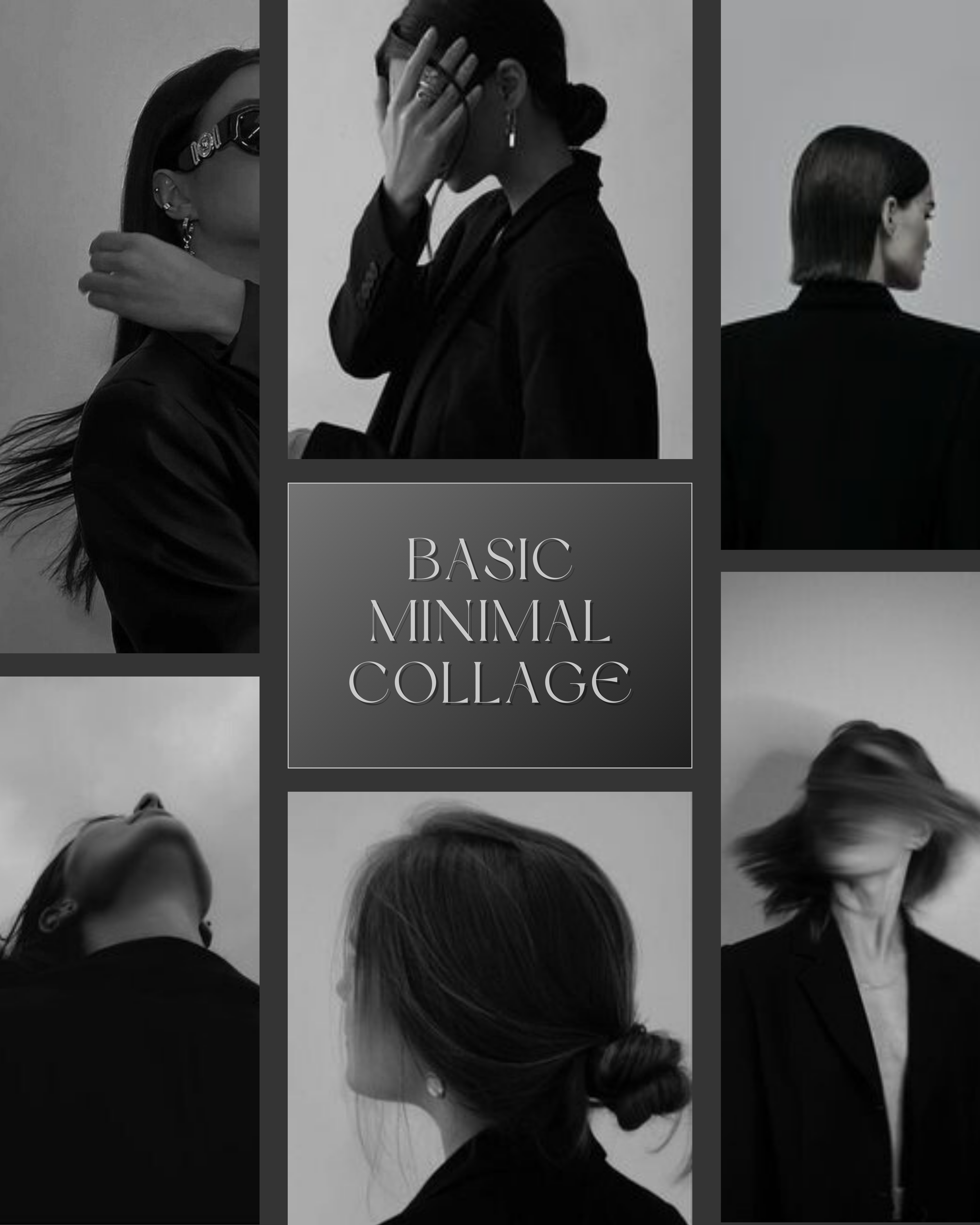 Fashion Inspired Minimalist Collage Design graphic design