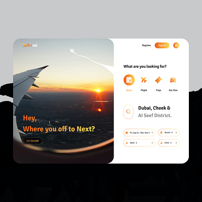 Travelling - Web App Design appdesign design figma graphic design ui ux webdesign