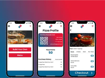 Domino's App Redesign branding design logo mobile ui ux