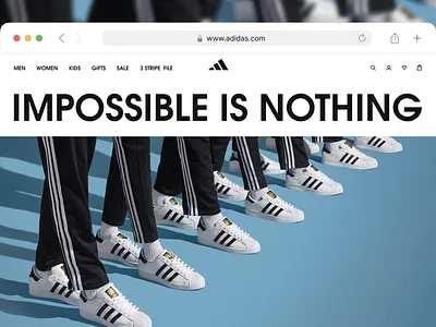 ADIDAS | E-Commerce Redesign adidas animation ecommerce graphic design landing page motion graphics redesign ui web web design website