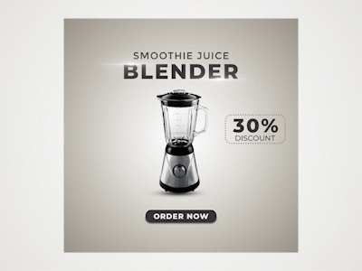 Blender Promotion Social media post design I Discount banner adobe photoshop ads banner branding design discount banner facebook post gif google ads graphic design instagram post poster social media post social media post design