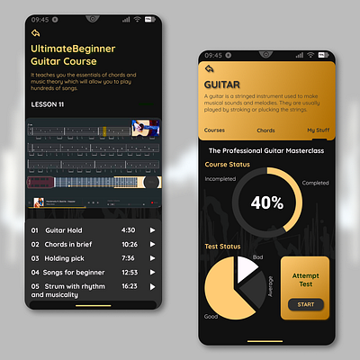 Tuner - Musical Instrument Learning App #uiuxdesign animation branding graphic design marketing ui ux