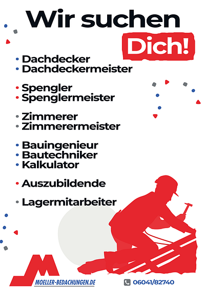 Möller Bedachungen - Poster poster