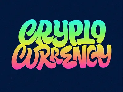 Cryptocurrency crypto cryptocurrency graphic design handlettering lettering logo logotype sticker type typography