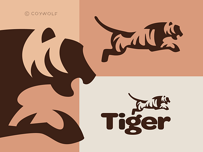 Tiger Emblem 1 color animal branmark cat emblem icon logo logodesign logos minimalist tiger vector