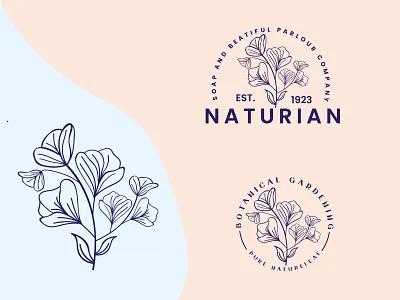 flower logo anbipul98 botanical logo branding design design icon design logo faminine logo fiverrseller logo floral logo flower logo garden logo icon line art logo logo logotype minimal logo minimalistlogo modernlogo round logo watermark logo