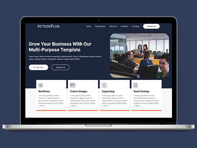 ActionPlan - Multipurpose Website Template html template htmlcss ui design web design web development website website template