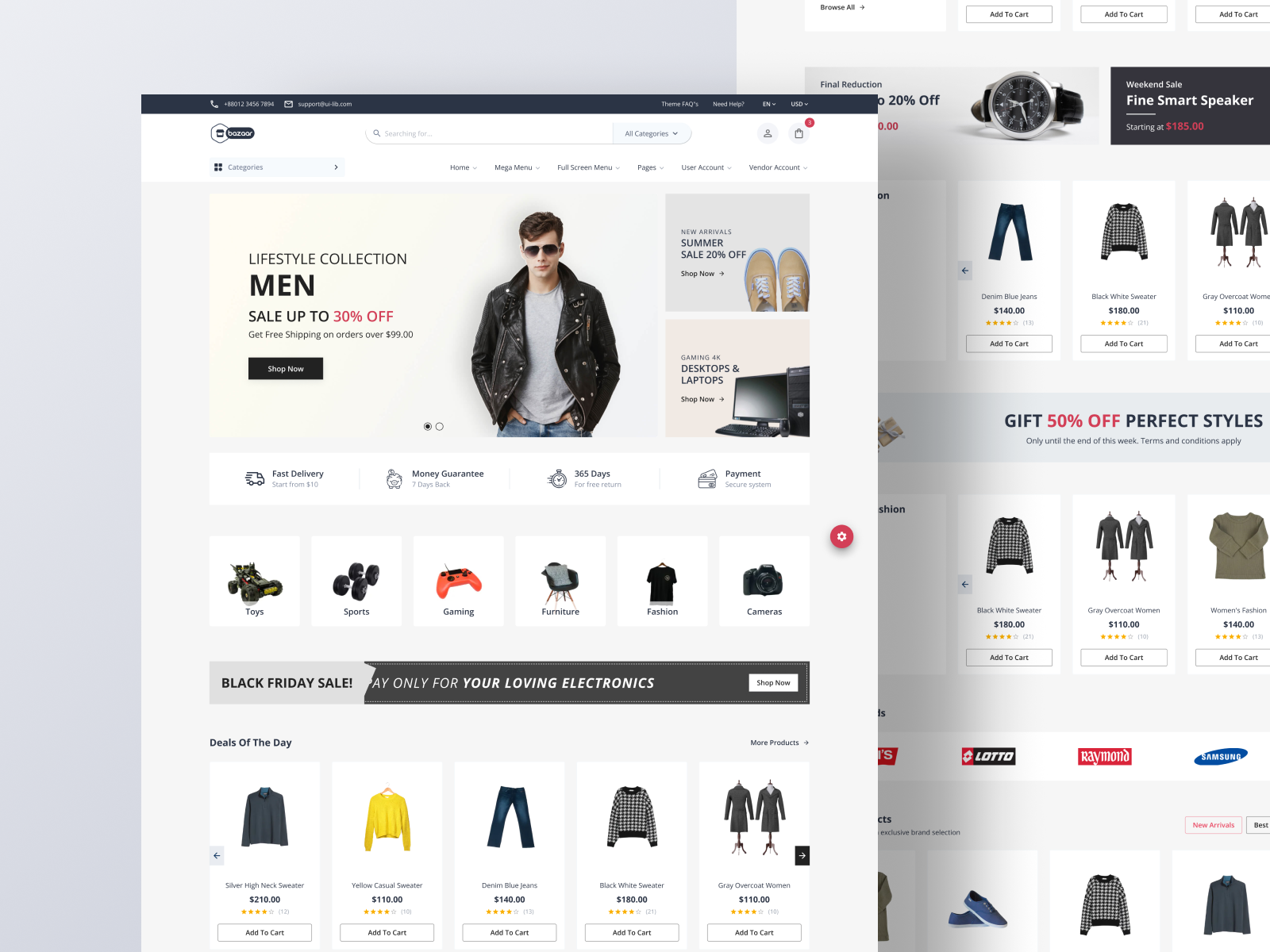 Bazaar – The Fashion Landing Page Design by FigmaUI4Free on Dribbble