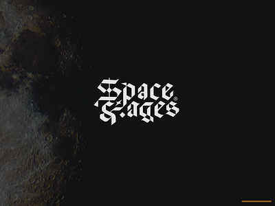 wip: Space & Ages ages branding cosmic english font graphic design logo old script space typography urban zilux
