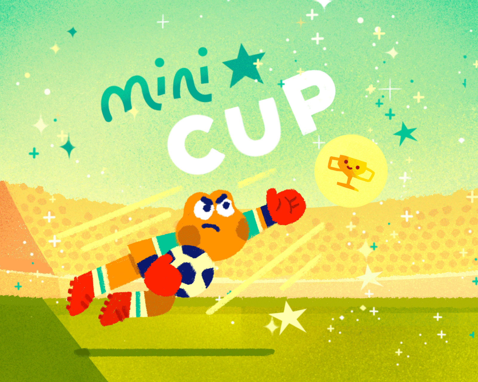 Minicup Title Screen animation game google illustration