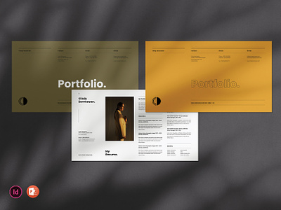 Portfolio Presentation architecture branding business graphic design graphic design portfolio indesign journal layout packaging design photography portfolio powerpoint presentation resume simple portfolio template web design work yellow