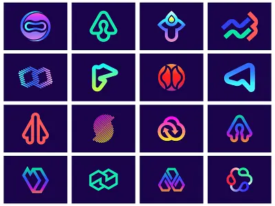 Trendy Logo Collection brand identity icon identity logo mark trend trendy