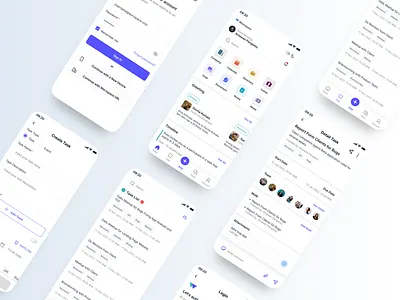 Redesign Worxspace App android app appdesign application branding design dribbble exploration home screen illustration ios mobile mobileapp mobiledesign task taskmanagement ui uidesign uiux