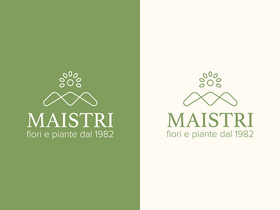Floricoltura Maistri - Logo Redesign Proposal branding design flower logo graphic design green green logo identity logo logo design m logo nursery nursery logo plants plants logo typography typography logo vector