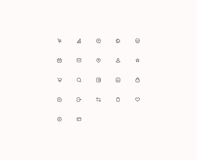 ECOMMERCE - Essesntial Icons Exploration #p1 design figma icon design iconography illustration opacityauthor vector