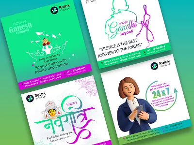 Social Media Design creative design doctor graphic design illustration pharma social media design