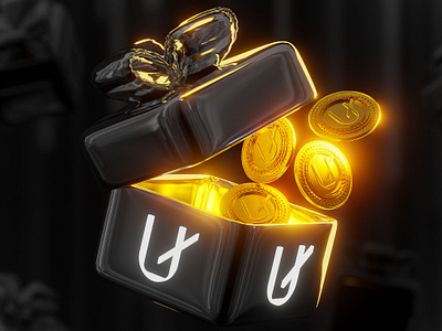 Unidef - Crypto coin 3d 3d art 3d freelancer 3d illustration 3dart 3dartist best blender c4d coin 3d crypto illustration nft