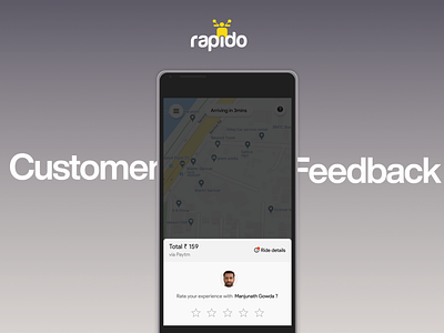 Customer Rating - Rapido bike bike taxi design driver rating indian customer indian design indian user mobile mobile design mobility rapido rapido bike taxi rapido design rating ride rating tier2 tier3 trip rating ui ux