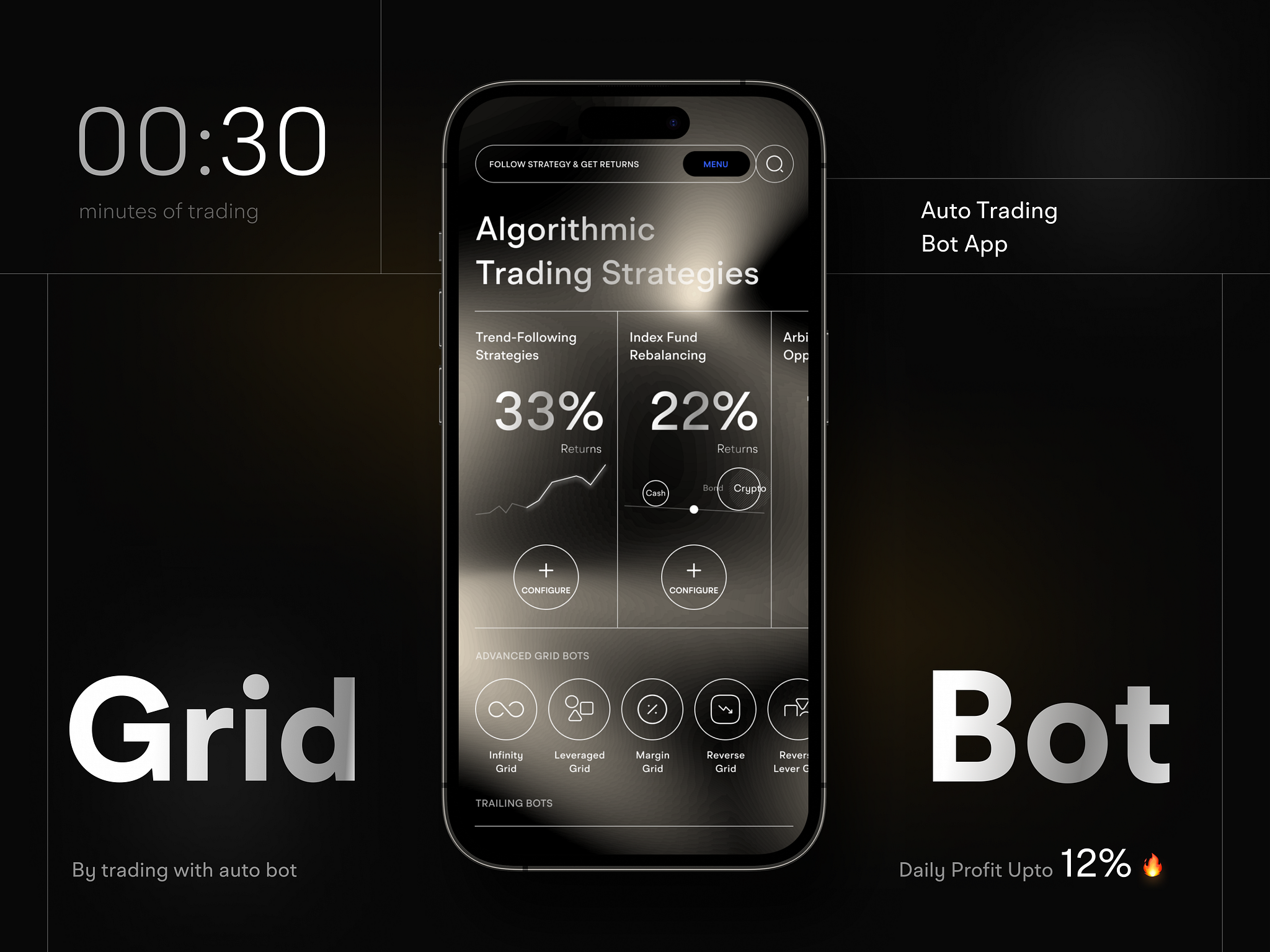 Trading Bot App by MindInventory UI/UX for MindInventory on Dribbble
