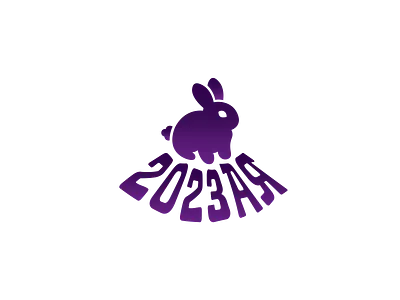 2023 rabbit 2023 branding chinese zodiac concept cute happy new year hare illustration logo new years print rabbit зая заяц каламбур кролик милота новый год с новым годом символ года
