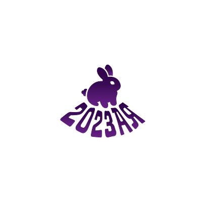 2023 rabbit 2023 branding chinese zodiac concept cute happy new year hare illustration logo new years print rabbit зая заяц каламбур кролик милота новый год с новым годом символ года