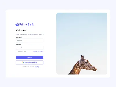 Login Page login ui
