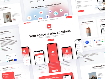 Denver- App Website Template anima app carrusel color colorful gradients graphic design header icons landing landingpage logo motion graphics template ui vector weather weatherapp web website