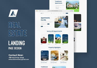 Real Estate Landing Page Design Template animation arafat worlds deisgn landing design figma figma landing landing page new design new landing page real estate real estate landing service deisgn ui deisgn ui ux ux design uxdesign xd