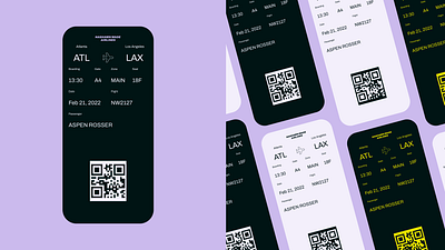 Boarding Pass - Airline Ticket airline airplane boarding boarding pass dailyui mobile plane ticket ticket ui uidesign