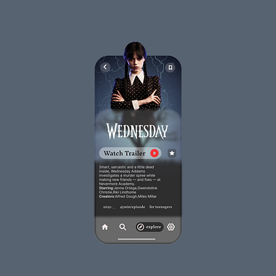 Wednesday is Coming!!! . design dribble figma figmadesign graphic design instagram ui uifigma uiux uiuxinfigma ux wednesday