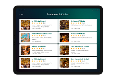 Nearby Restaurant and kitchen design product design ui uiux ux