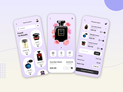 Perfume Selling E-commerce App Design adobe xd android app design application design e commerce app figma fragrance ios minimal perfume product design simple trend ui uiux user experience design user interface design ux web design