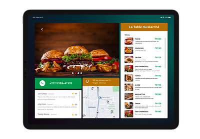 Restaurant Menu design product design ui uiux ux