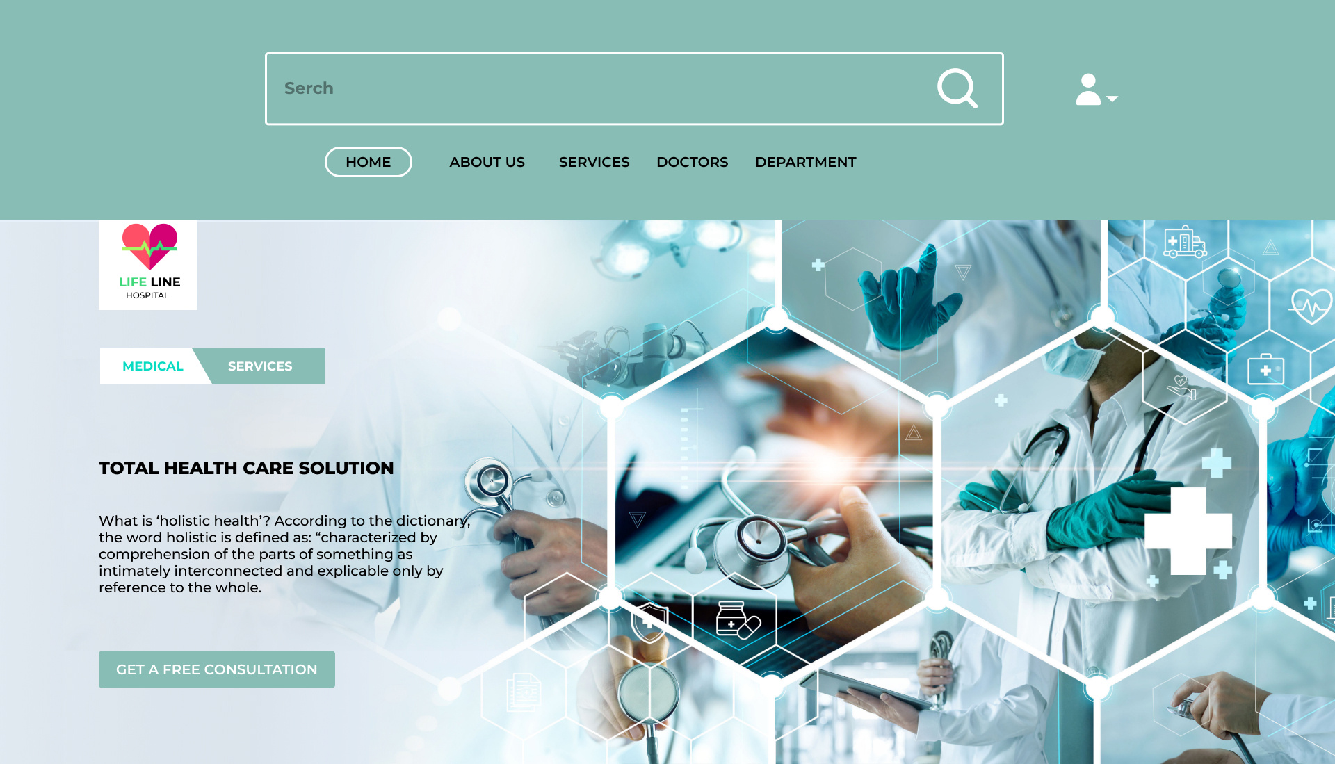Hospital Website UI UX by Khadiza Farhin on Dribbble