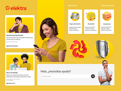 Elektra - Help center ecommerce helpcenter ui ux