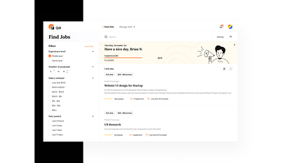 Find Jobs career find job find work hire hiring job job finder job listing job search mobile platform search ui ui design ux ux design website