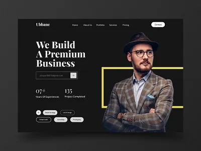 Personal Portfolio Website Header business creative header landing landingpage page portfolio portfolio website site trendy web web design webdesign website website header