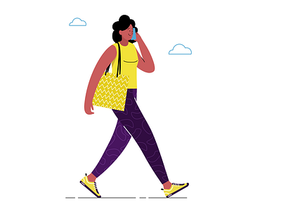 D6 flatcolors illustration minimalistic vector