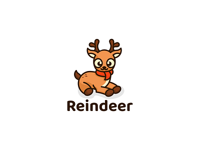 Reindeer Logo brand branding design graphic design illustration logo motion graphics ui ux vector