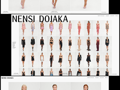 Nensi Dojaka Concept concept design layout typogaphy ui ux web website